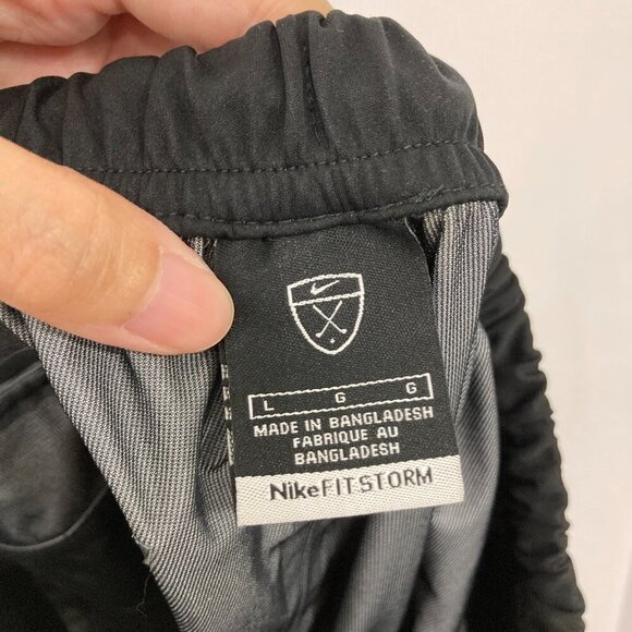 Nike Men's size Large Black Storm Fit Zipper Hem Active Performance Track Pants - Picture 2 of 13